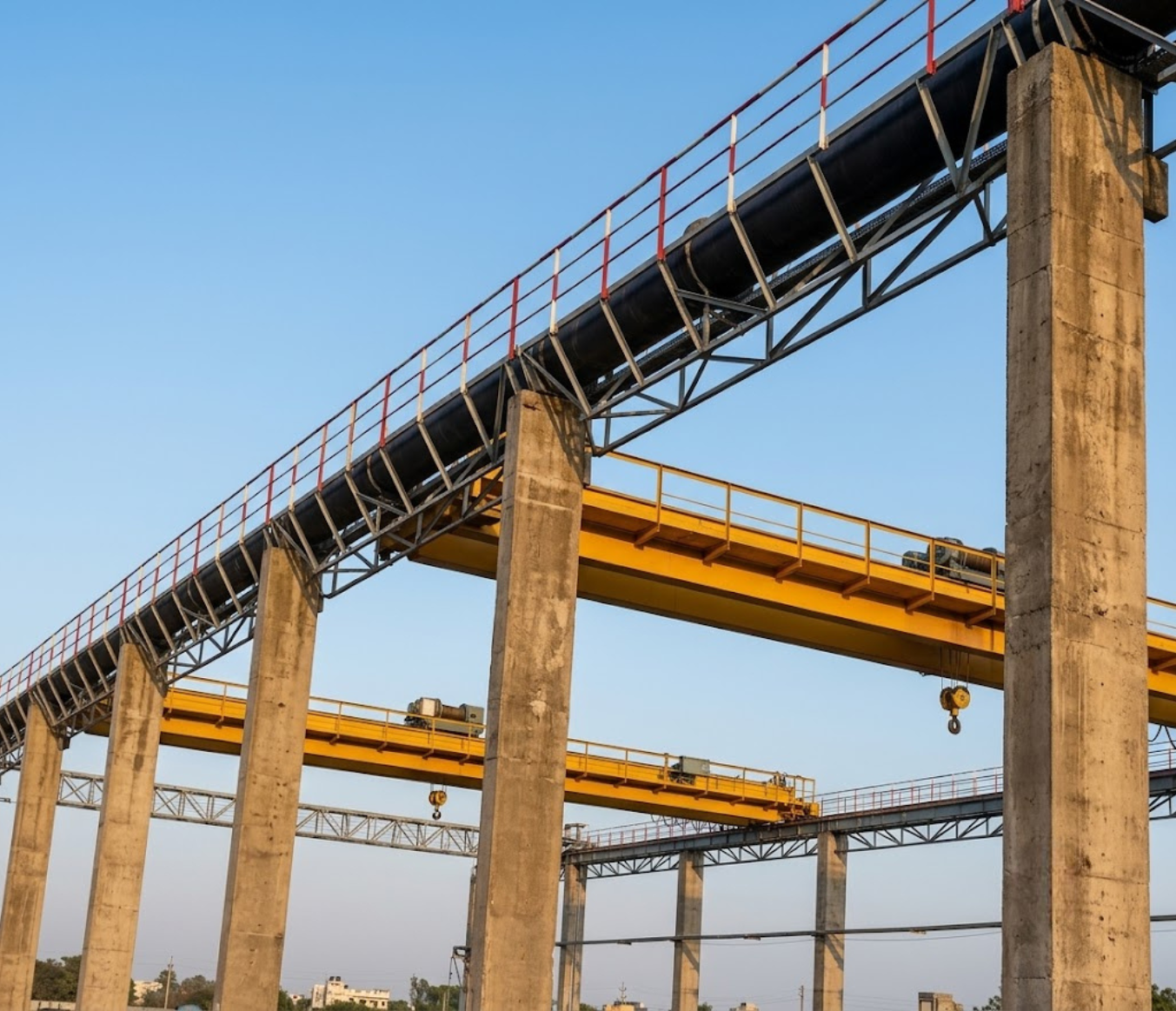 Steel structure and industrial equipment